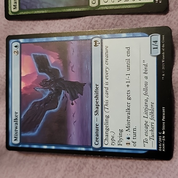 Set of 2 Magic The Gathering (MTG) Creature Shapeshifter Trading Cards - Picture 2 of 4